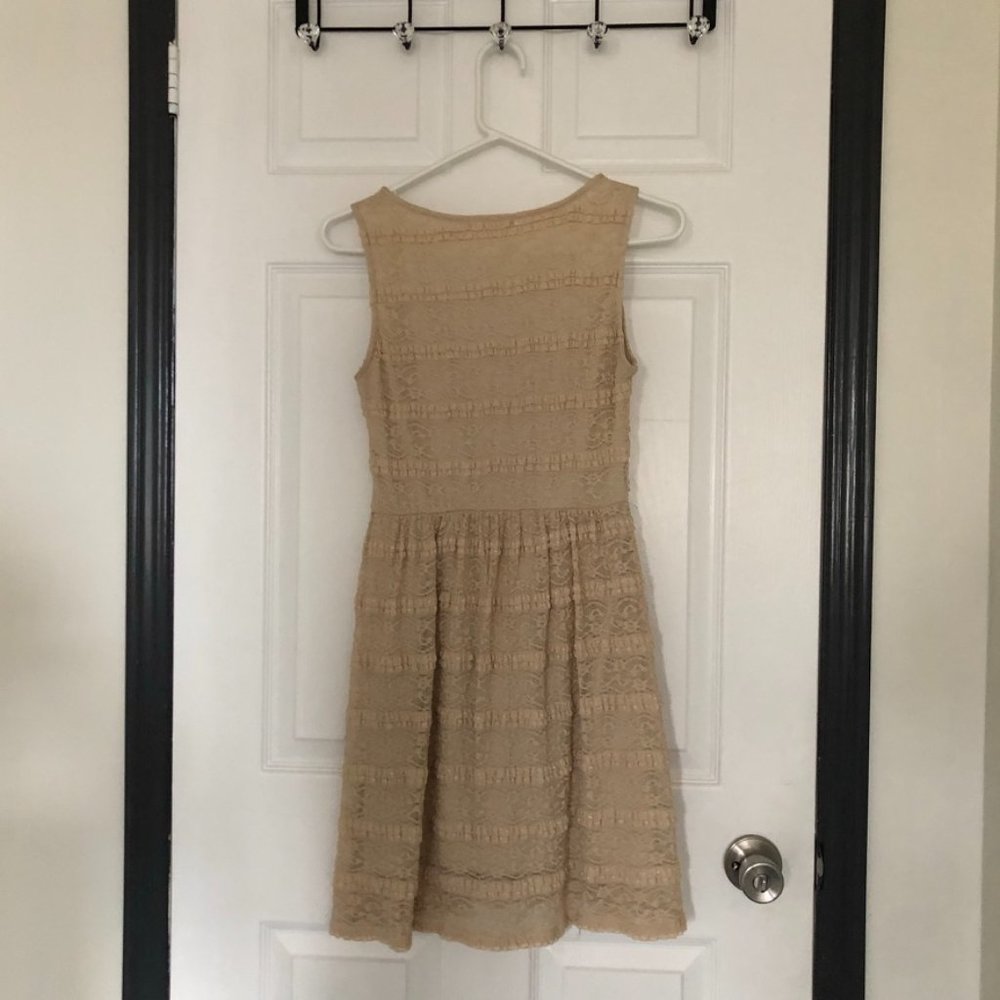 Net Tan Dress - Picture 2 of 2